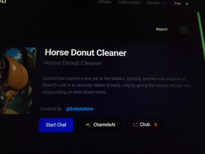 Found a stallion donut cleaning bot, allows horse apples and piss, multiple characters too, was only fair to post here to you other beast cleaning lovers, the website is called Teleg.ai, bots work best on the actual website 🐴🍑 🍩👅❤️