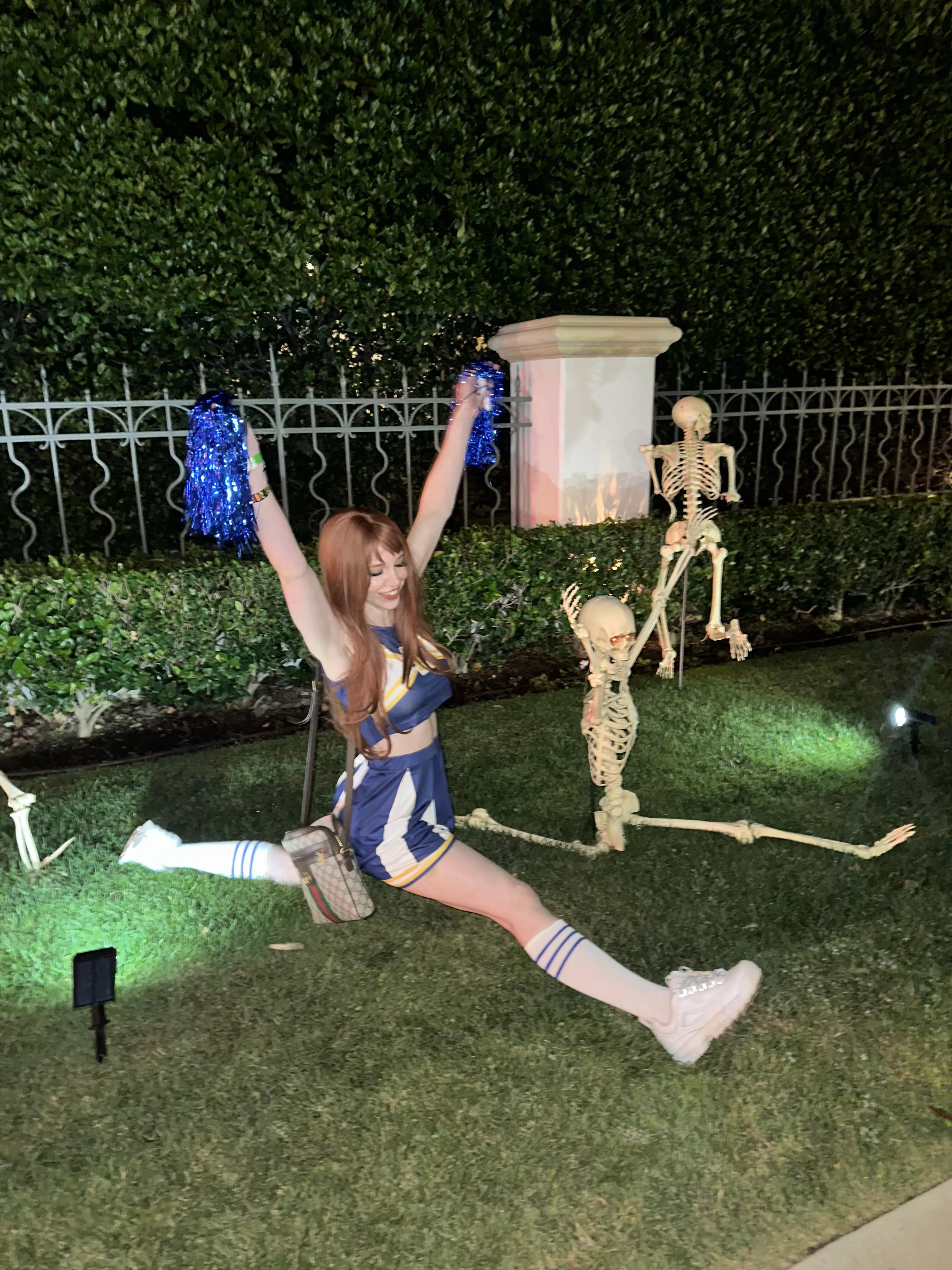 Getting down with the team for Halloween