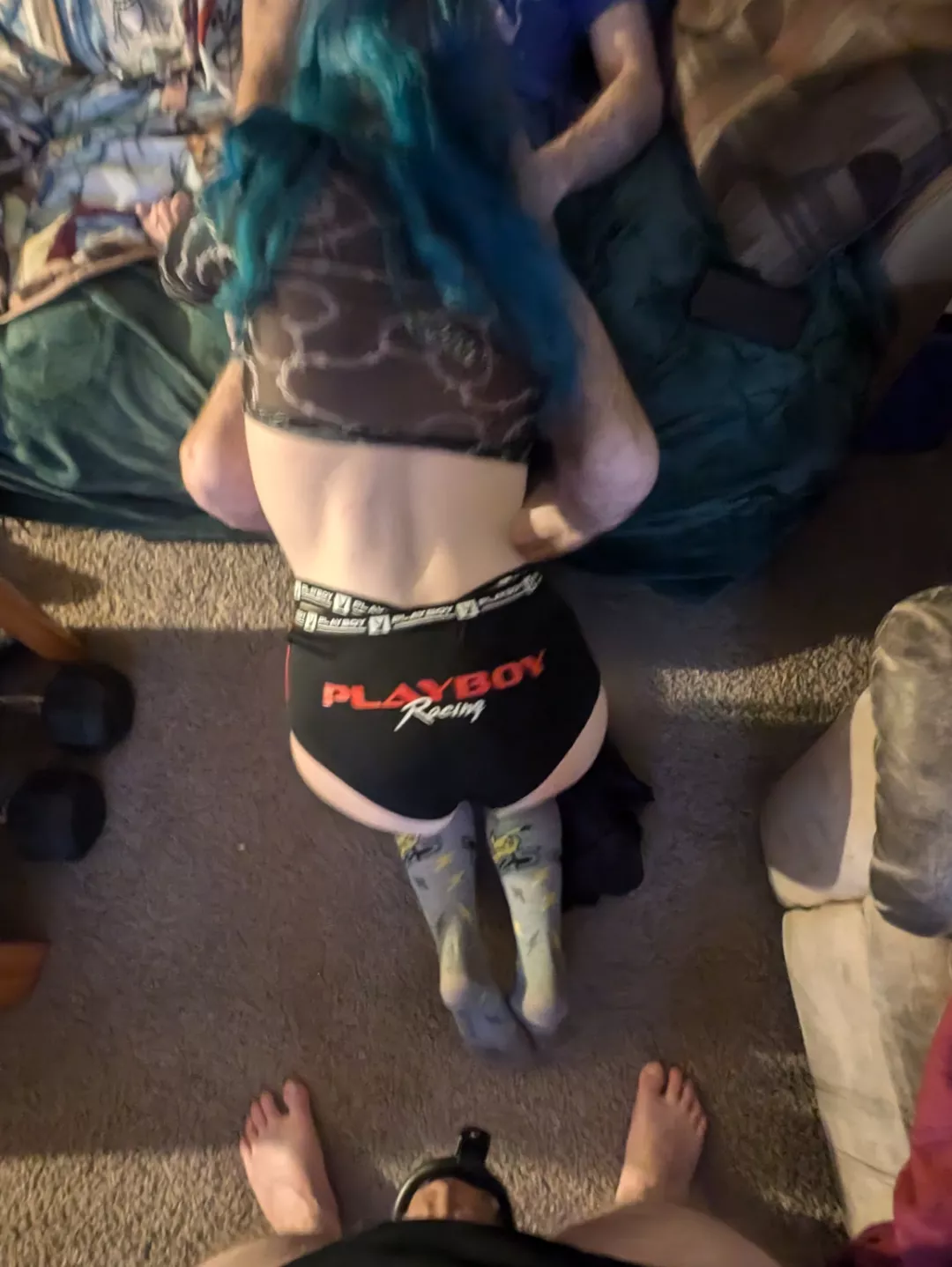 God her ass is so sexy while she sucks dick 😍