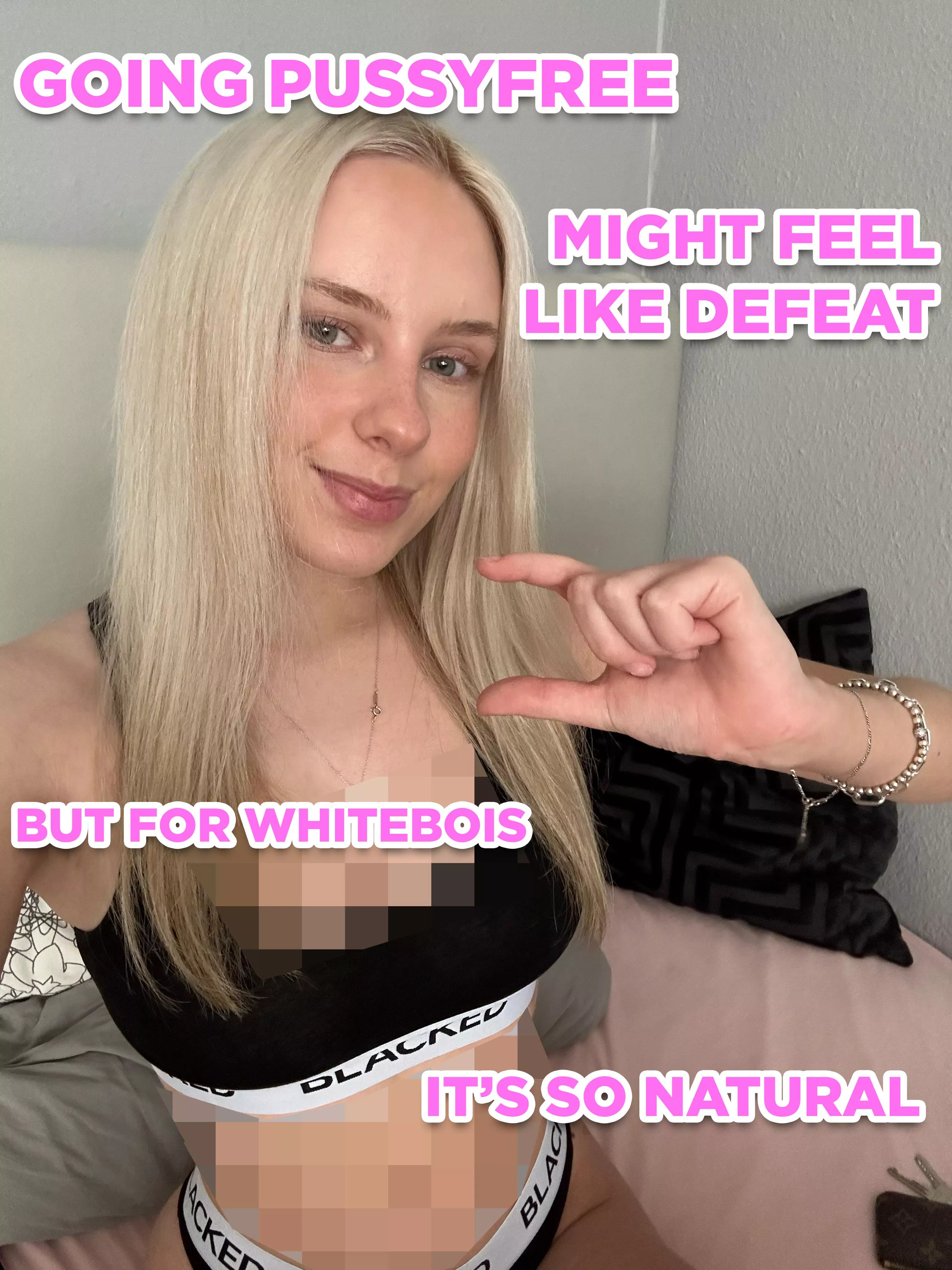 Goon for hours and then lock your stupid tiny white dick in chastity forever