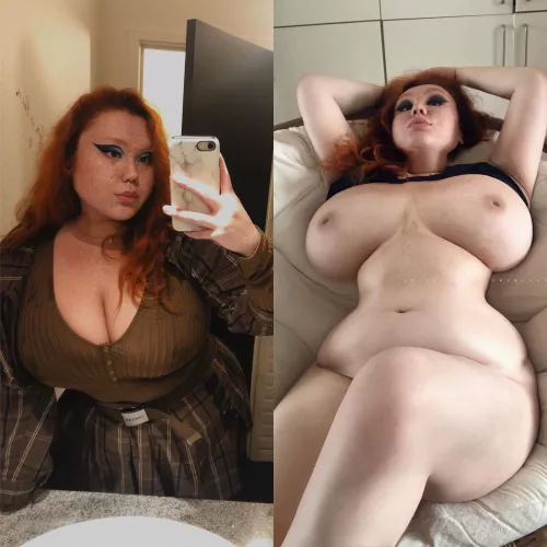 [OC] if my freckly face cant convince you to fuck me, my big tits will!