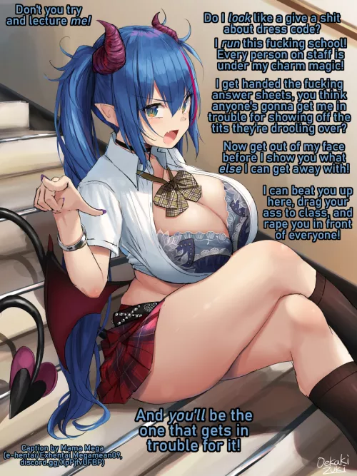 Succubully [f4a] [succubus, duh] [school bully] [rape threats]