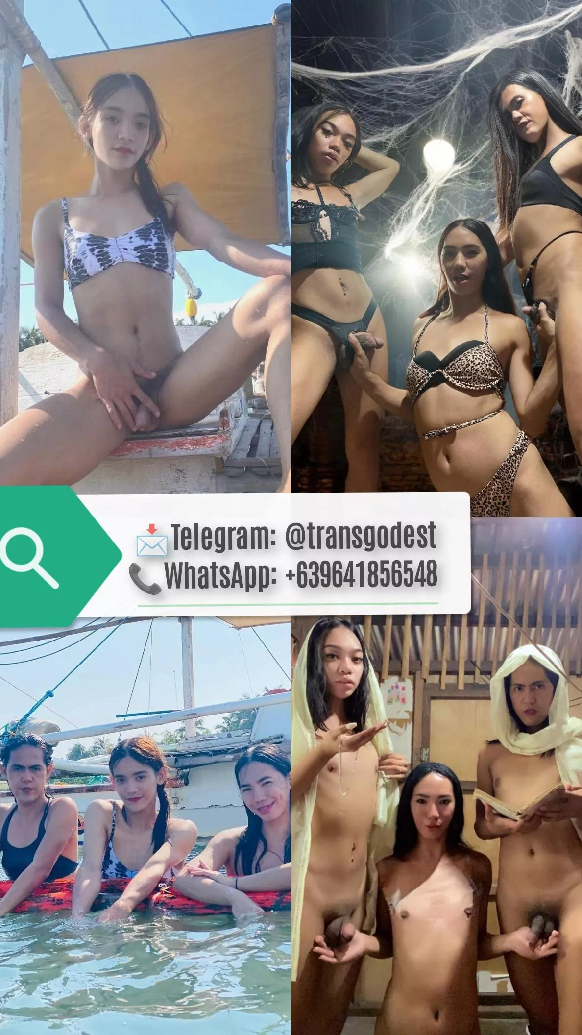 Wanna be our guest?💦We do 3 Trans show|Sexting|Videochat|Humiliation and more📩Teleg®am:@transgodest 