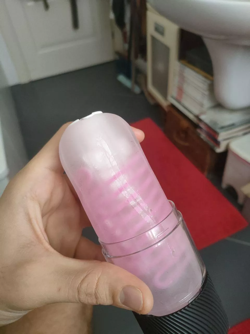 You know you got a biggy when.. cracking your new sex toy right after first time