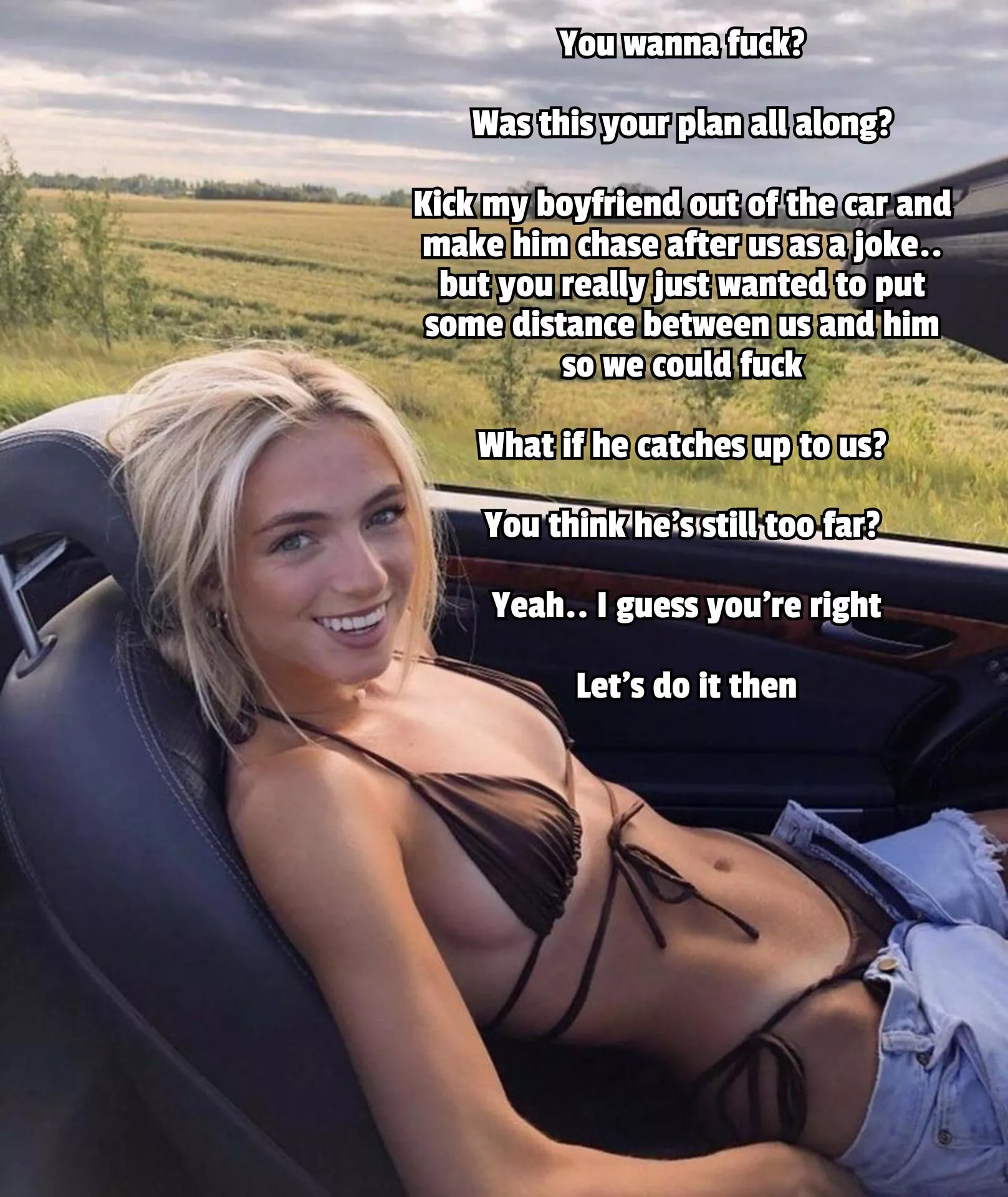 He's on foot and he's pretty far behind so it's gonna be a while until he catches up