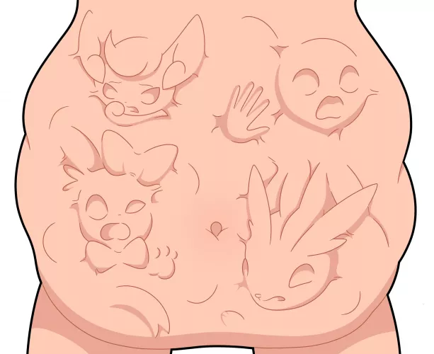 {Image} Ginger ate another trainer and her three Pokemon! - Art by squiddyneon