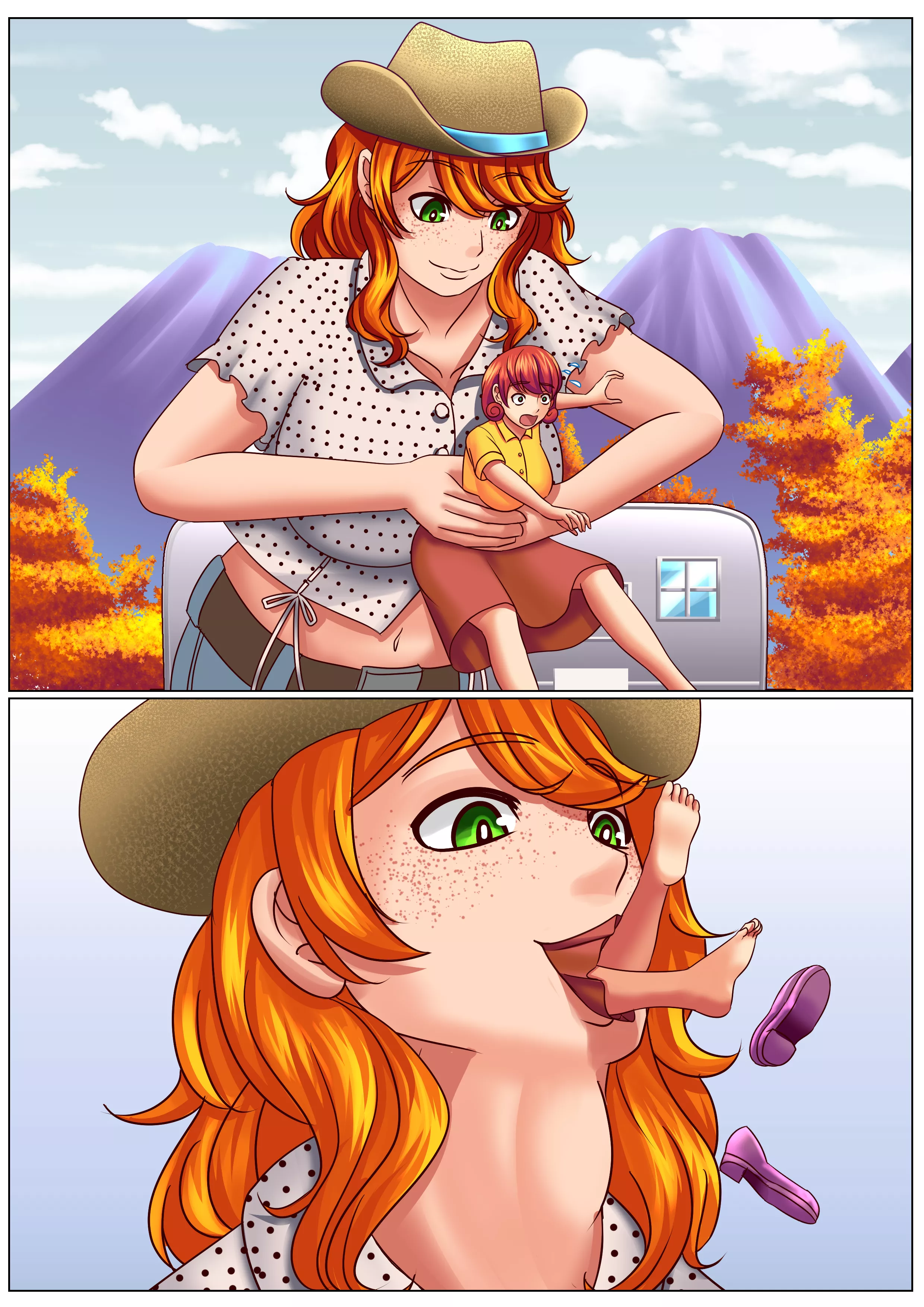 {Image} Ginger goes to Stardew Valley! - Art by Tamasuko