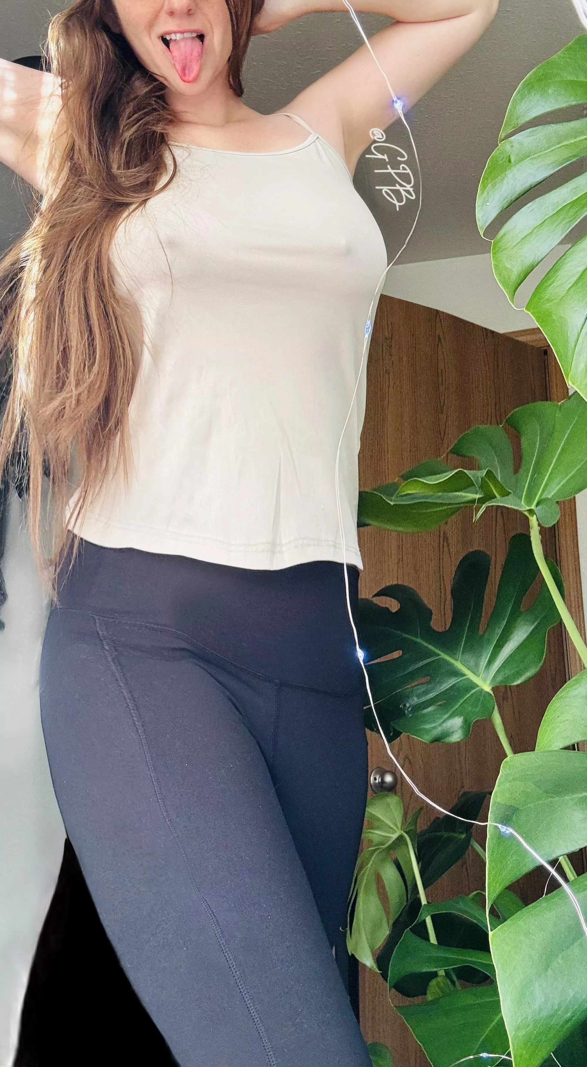 Nude tank tops just hit different