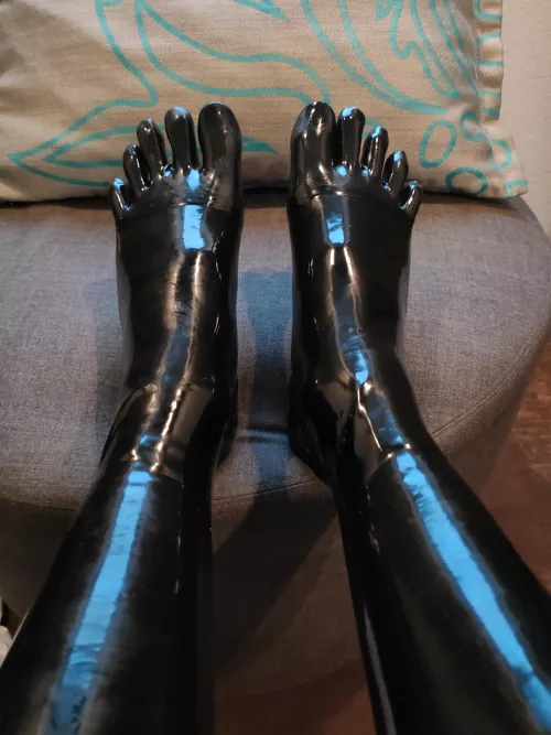 Latex Toe Socks