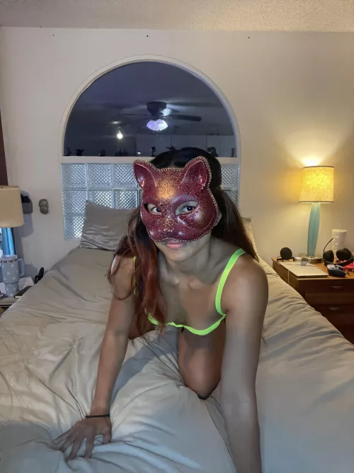 Can I blow you while my mask stays on?