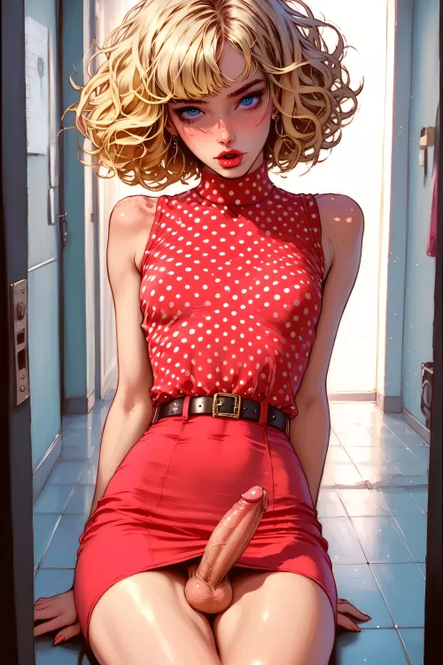 Excited (PolkaDotDrawingAI)