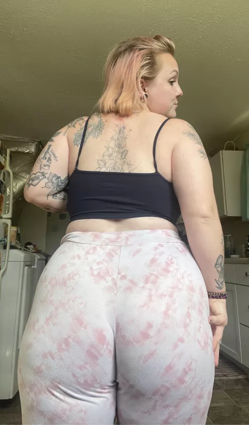 How about you slide them down and fuck me in the kitchen?