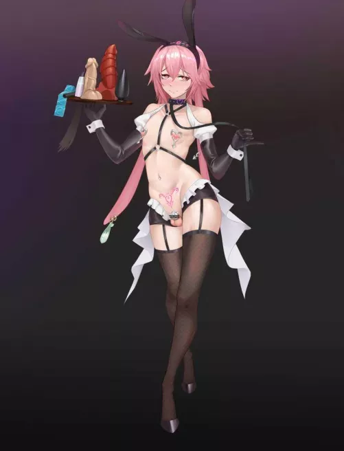 Who ordered femboy slut with extra toys for a whole day! (Artist hanee) 