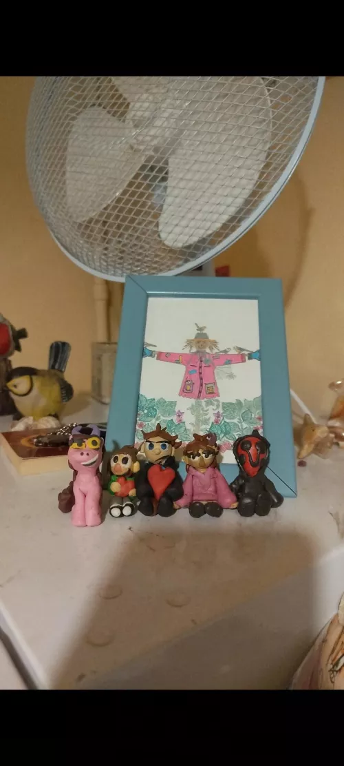 Made figures with Dada yesterday ❤️