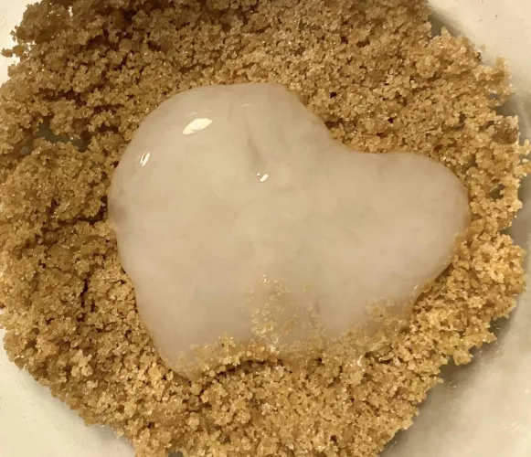 Graham cracker crust cumcake