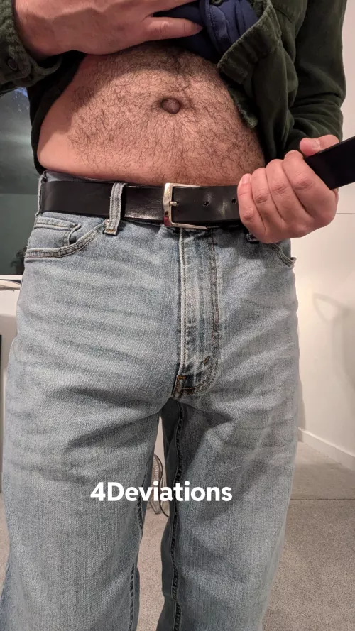 Losing weight and dick bulge definitely can't hide