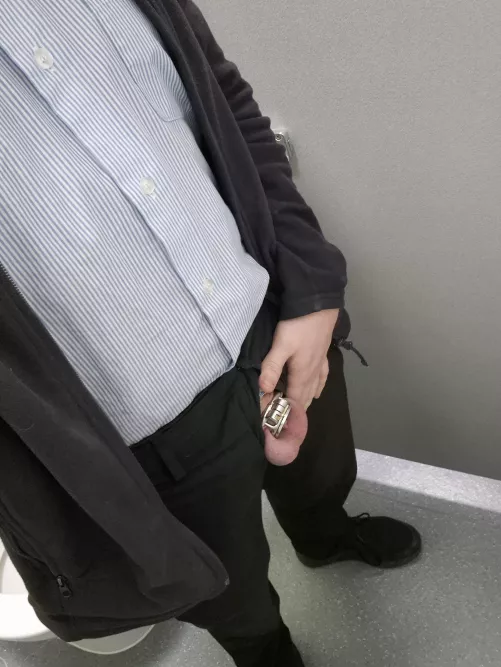 Being caged at work just feels so right! 🤤