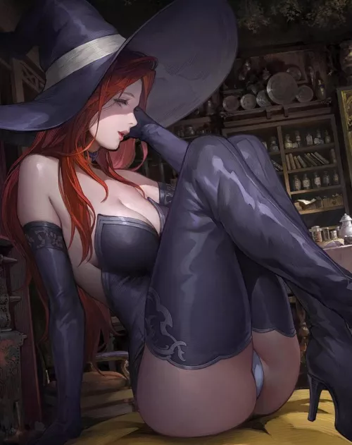 (F4FB) Who wants to fuck the local witch? Maybe her tentacle friends?