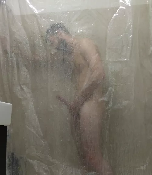 As I got close to cumming, I had to lean against the wall to not lose my balance