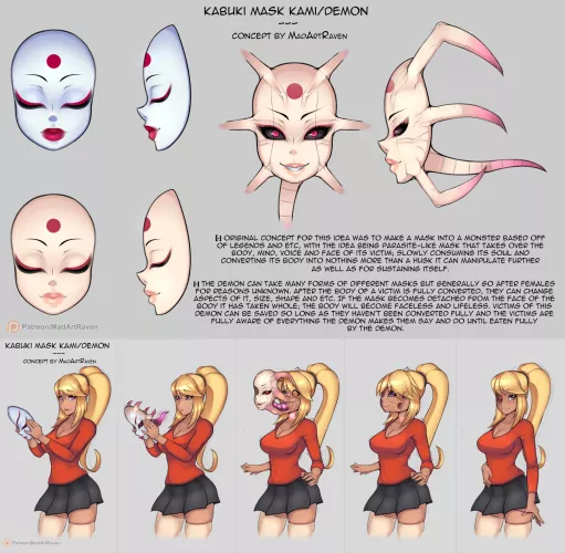 Kabuki Mask Demon (MadArtRaven)