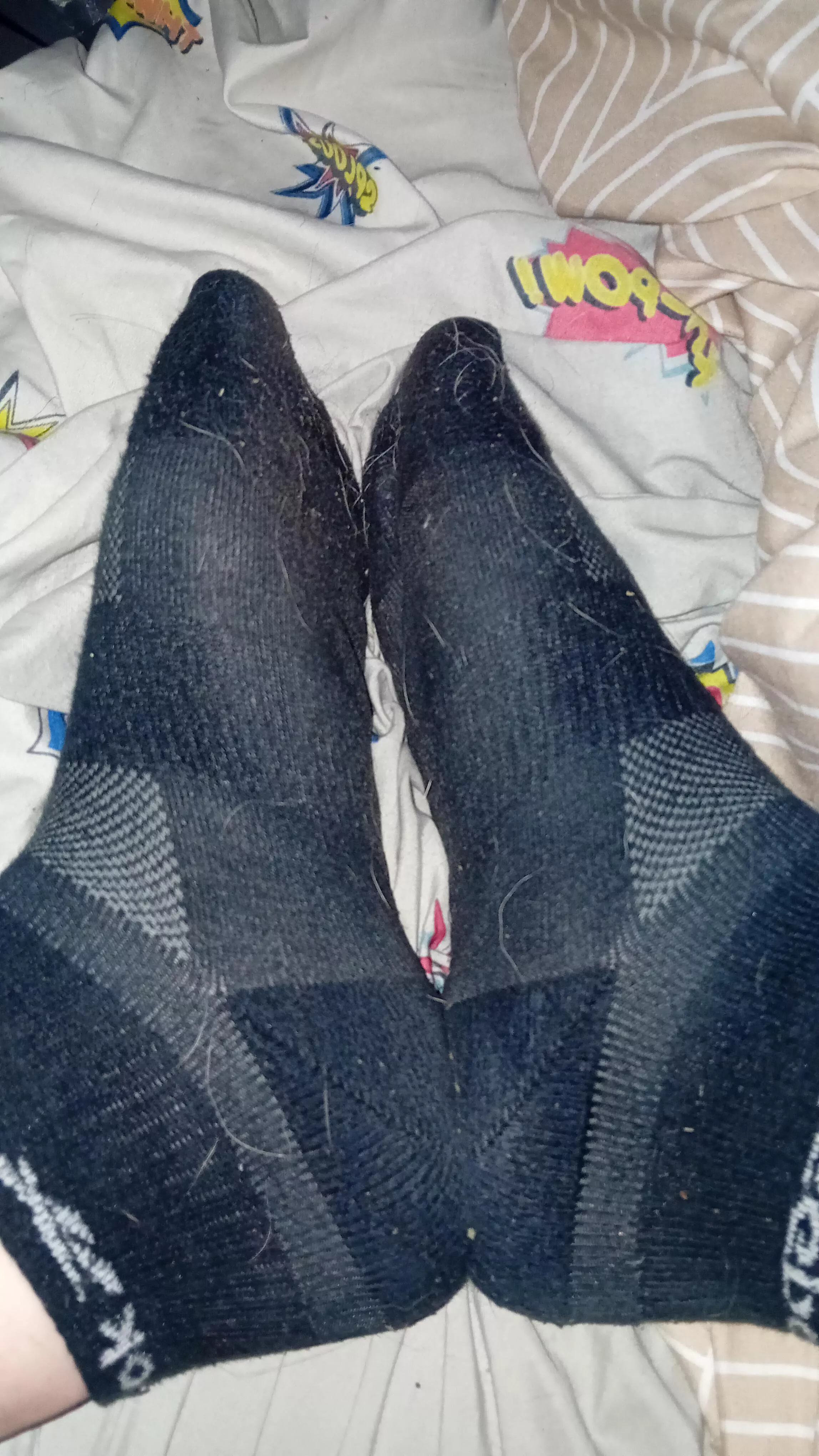 very stinky socks been on my feet all day, who wants a sniff?