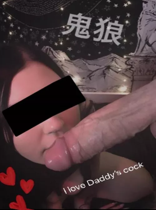 Sexy Asian teen couldn't wait to take a selfie with a huge BWC 