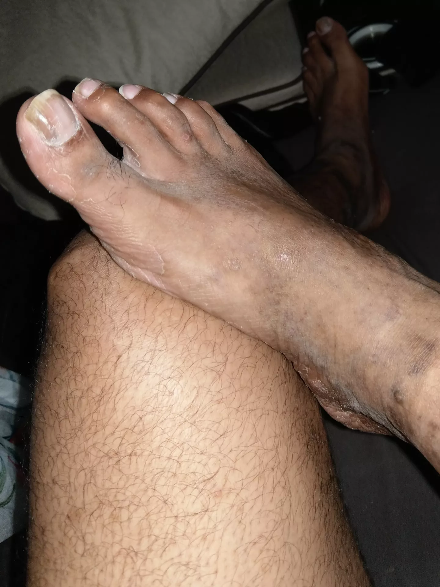 After a hard day's work... 