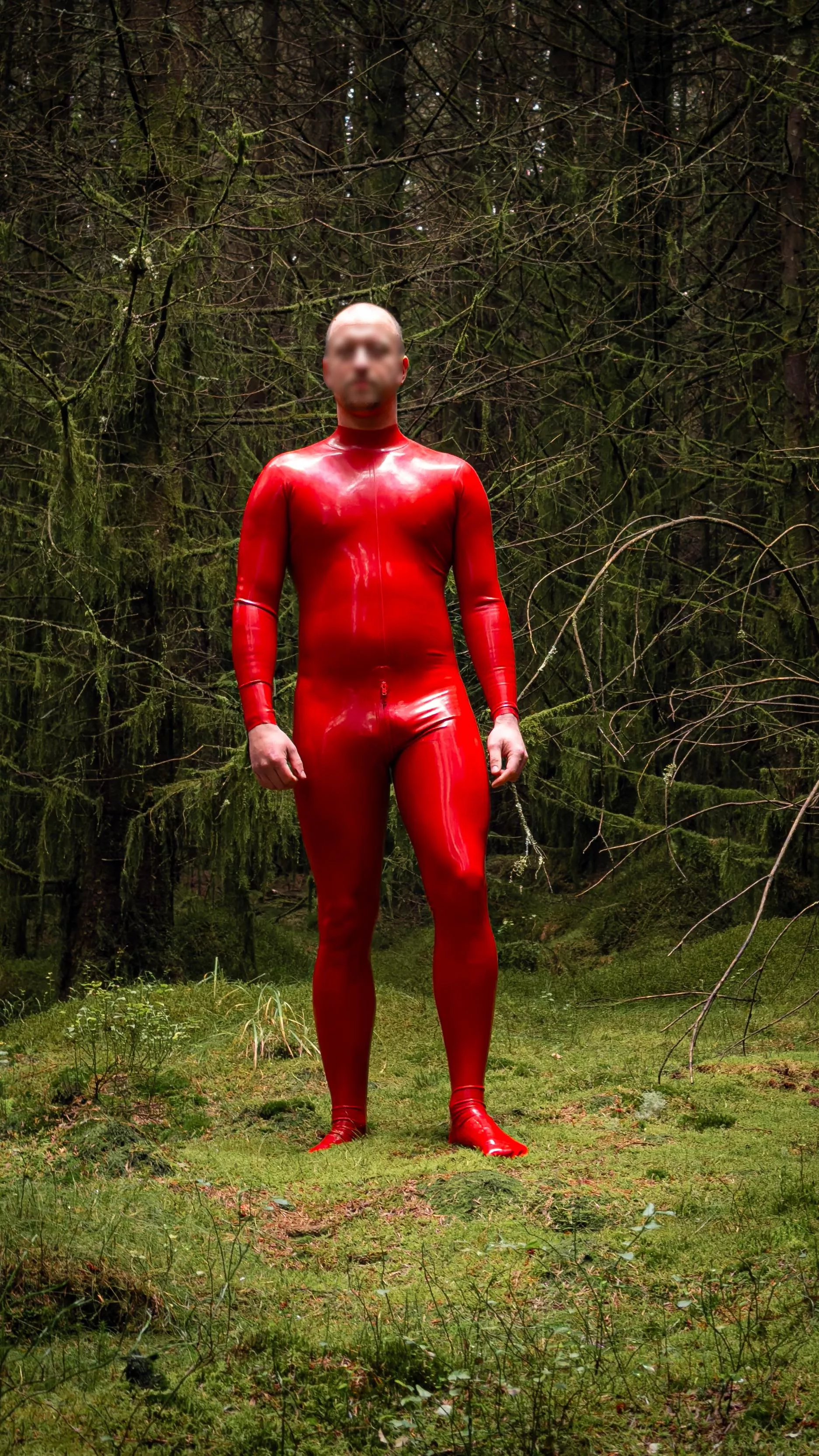 Red latex in a green forest 🌳