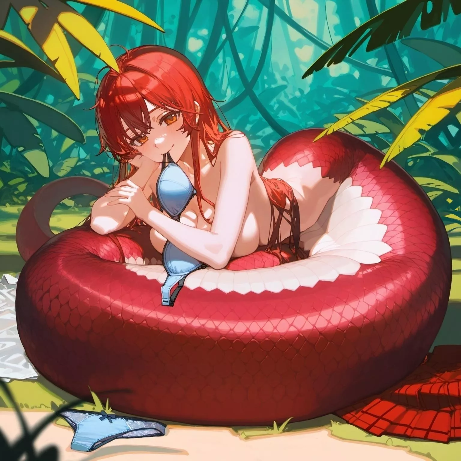 Discarded food wrappings.