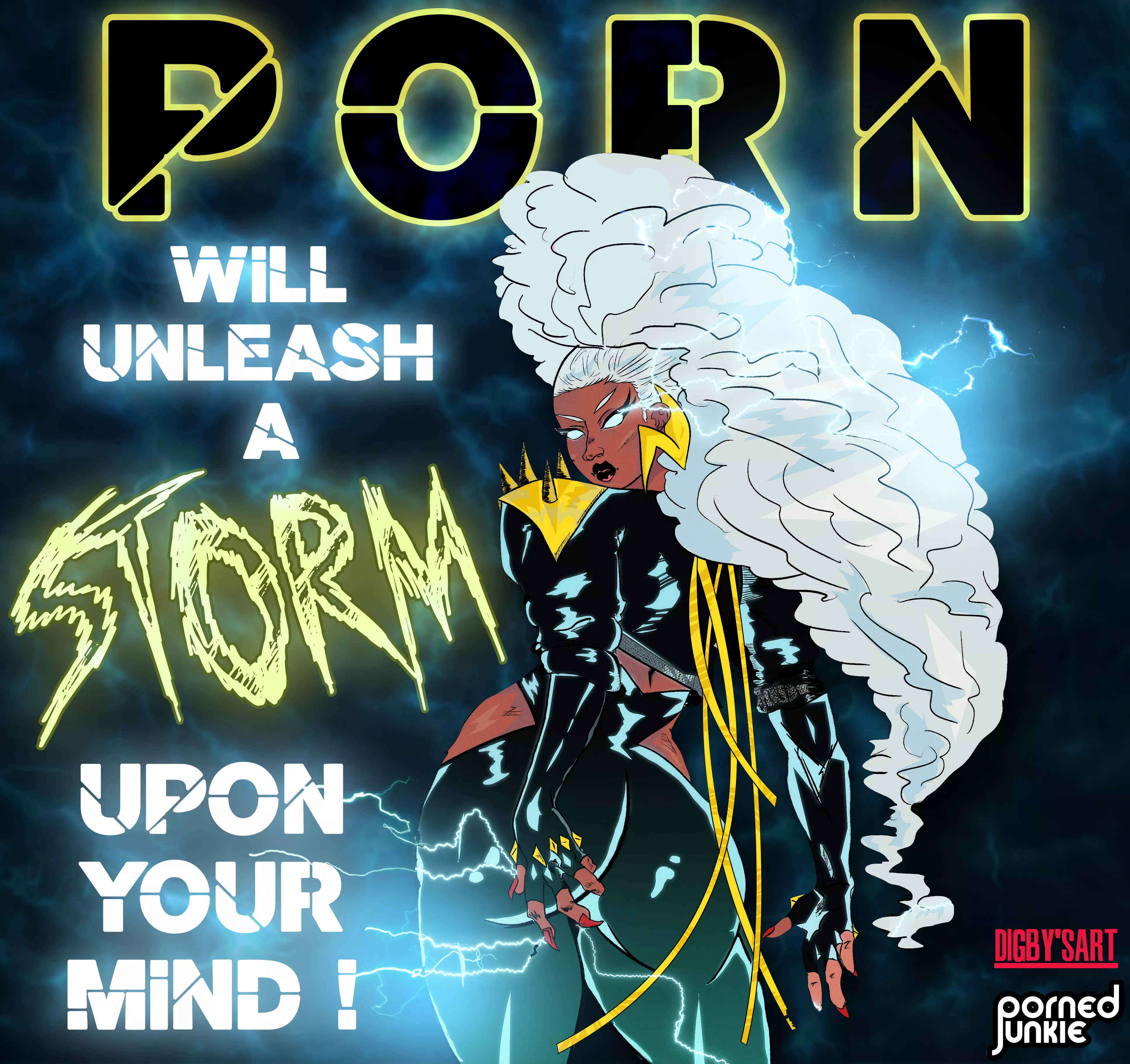 Nothing will shelter you from this Porn Storm - Collab with Digby's Art