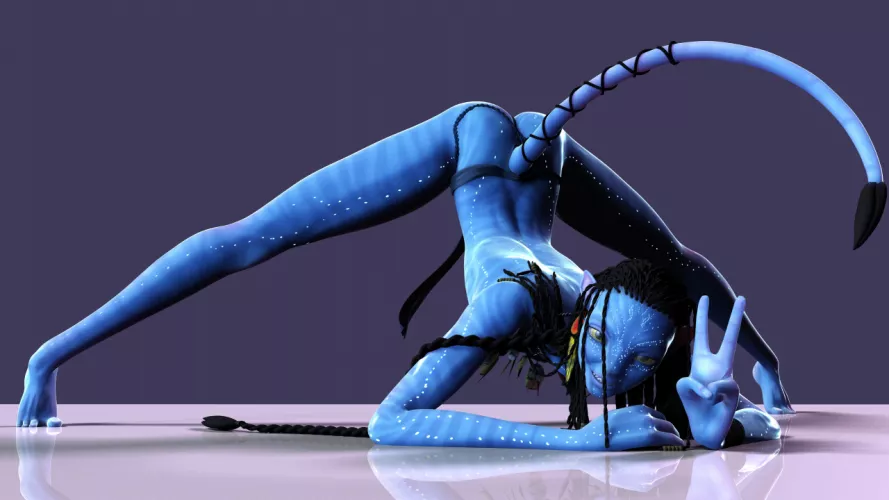 Na'vi girl shows off her sexy ass (Fierox88)