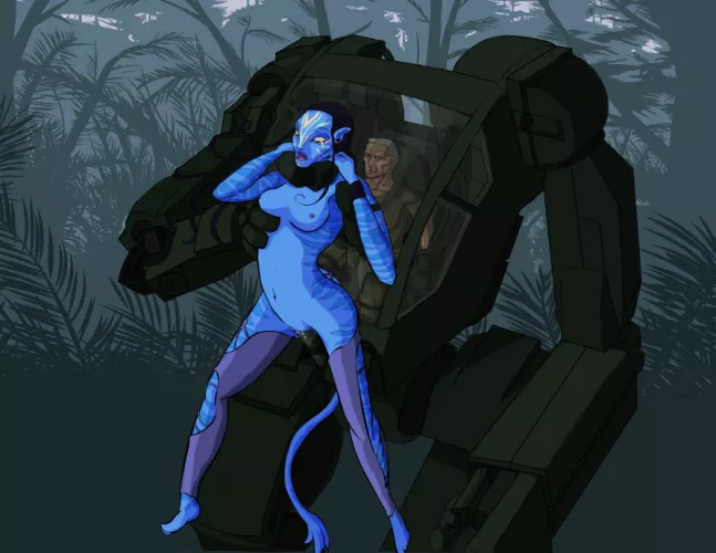 Neytiri gets fucked by Colonel Quaritch in an AMP suit (4MinuteWarning)