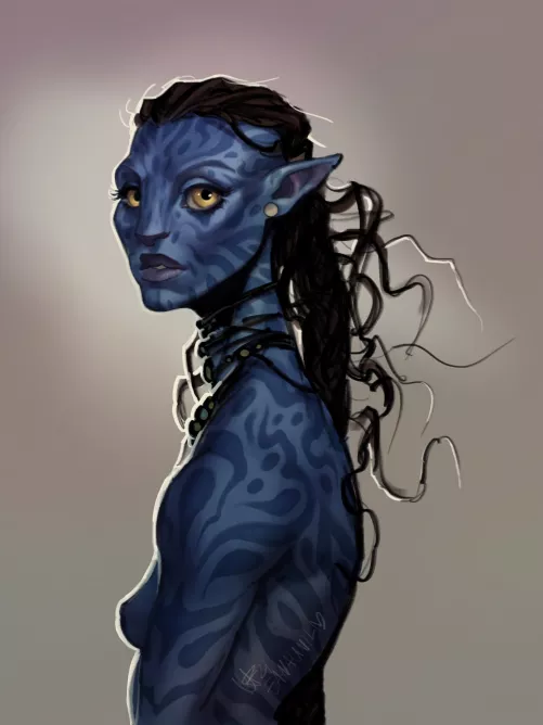 Nude Na'vi woman (Eana Unil)