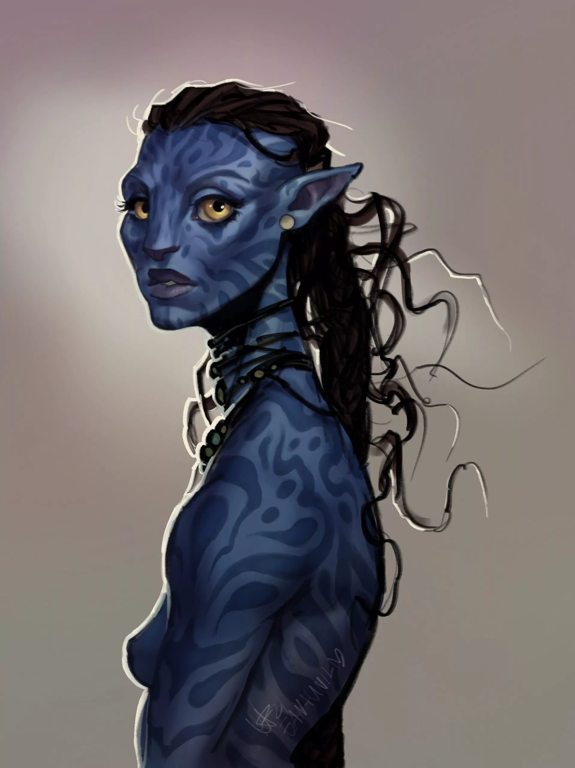 Nude Na'vi woman (Eana Unil)