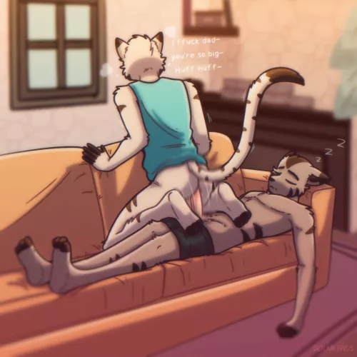 He's definitely faking (Art by me)