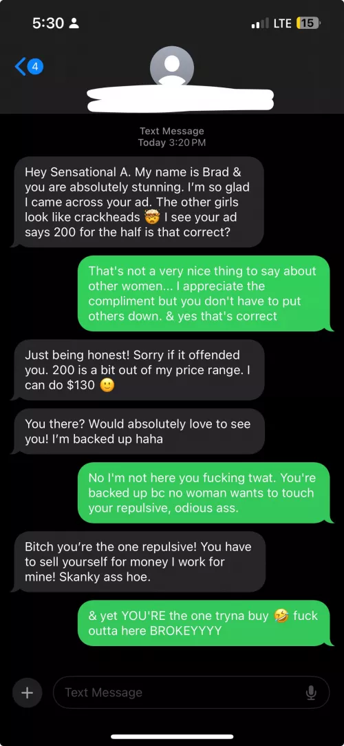 Scum of the earth boy I tell ya