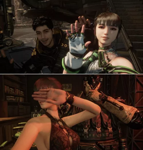 I’m loving Stellar Blade’s photo mode. Making these NTR style photos with what the game gives you has been fun. Any ideas/suggestions are welcomed. 