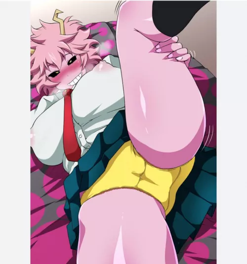 Mina showing off her panties