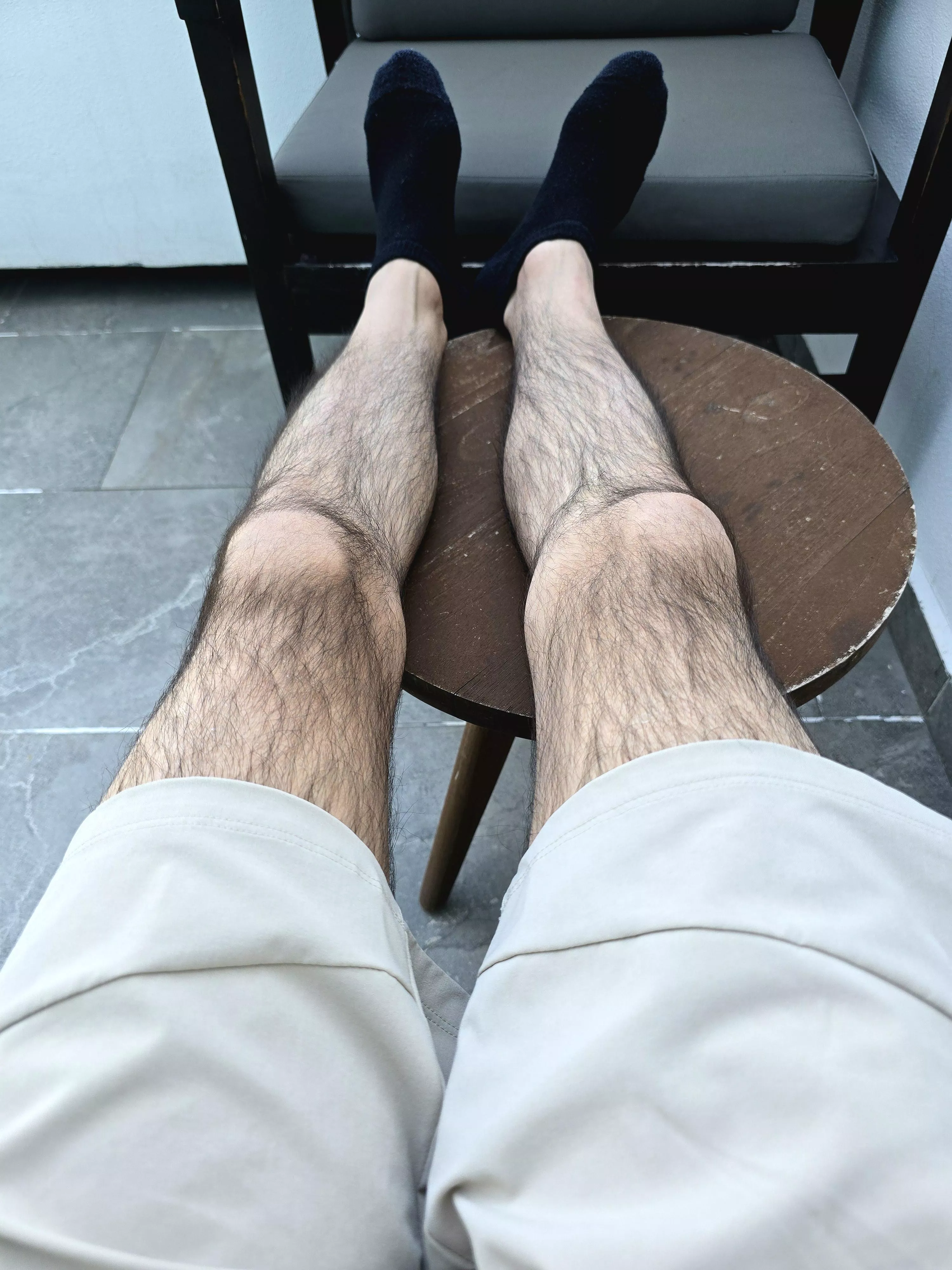 I like feeling the breeze on my leg hair