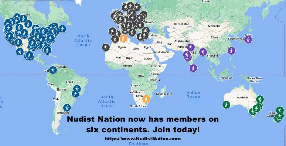 Do you love living nude? Join our worldwide community today!