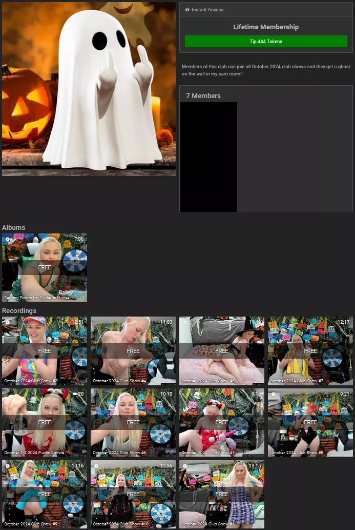 Bailey has been having lots of fun this Month in her Club shows. Never miss a Club show, with more to cum