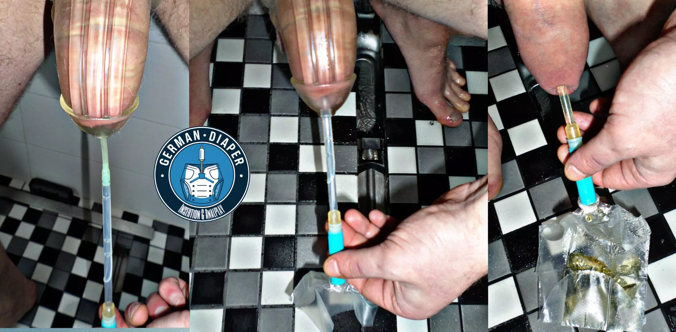 Fast cathetering in shower !