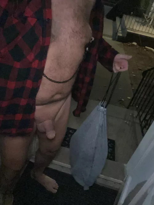 Might have been seen taking out the trash