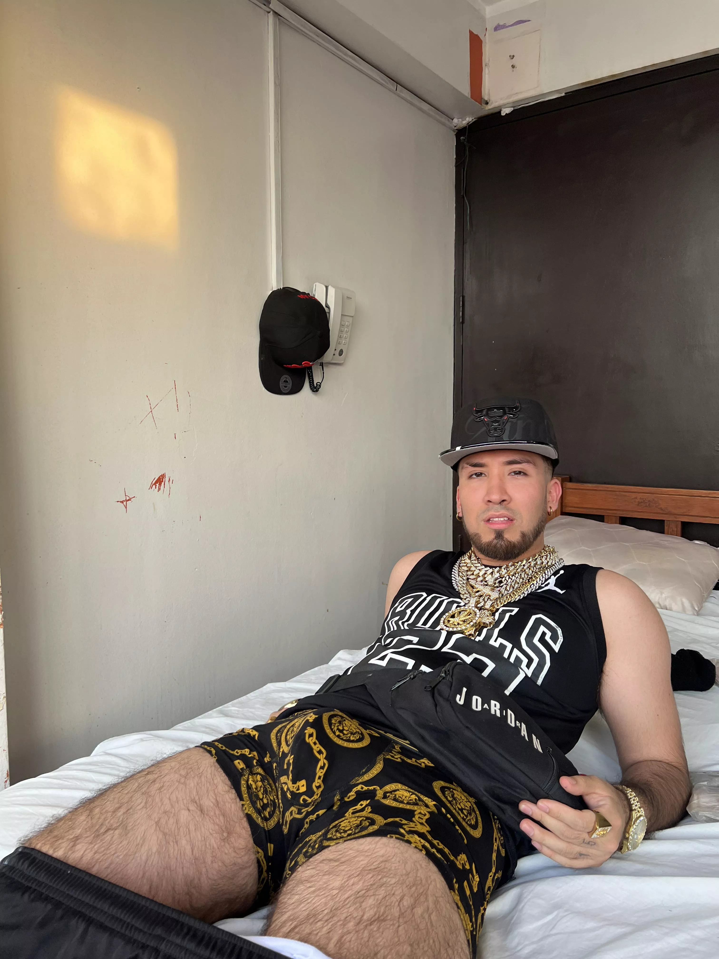 Would you like to sniff the musk I have here in my underwear? Haha.