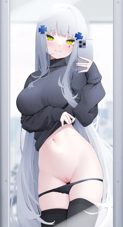 HK416 taking a sexy selfie 