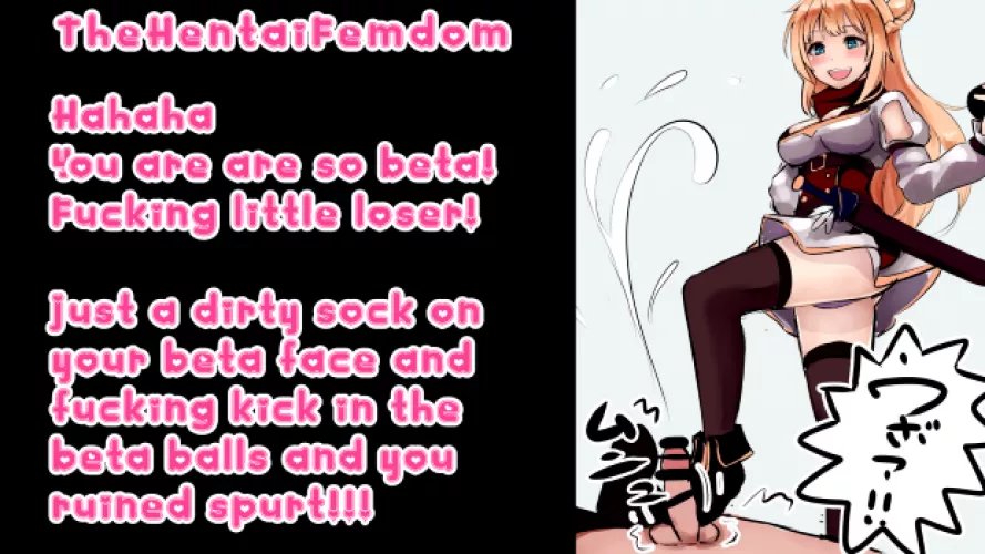 My dirty socks are enough for you to ruined spurt even from me kicking your fucking stupid beta balls! You are really just a little sockssexual beta loser!