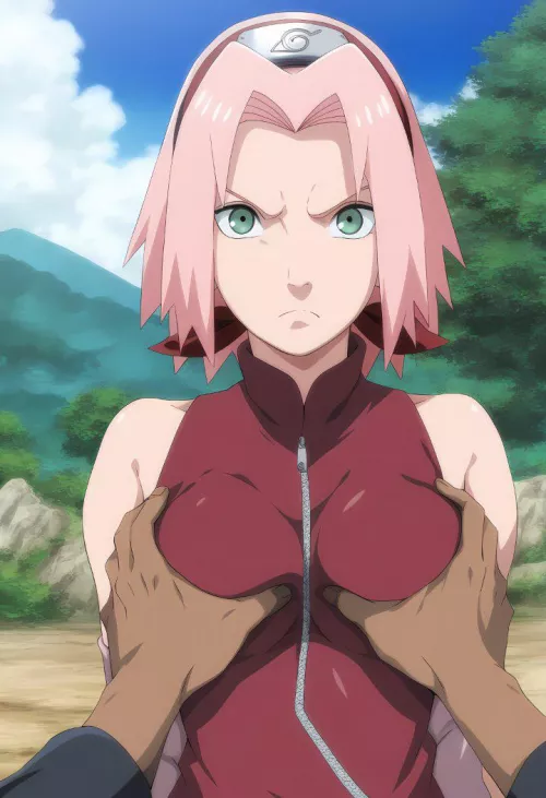 Don't be mad Sakura just let me touch them please