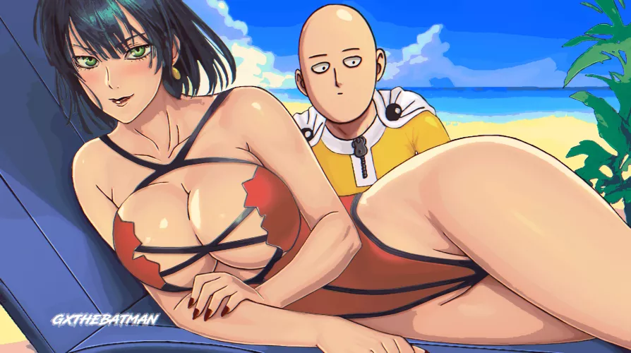 Fubuki and Saitama [One Punch Man]
