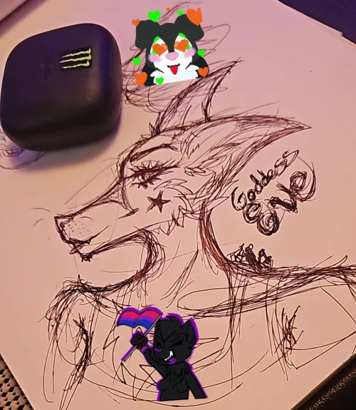 Wip Findom Goddess Pen Sketch (female) (artist is me Yatamechan 