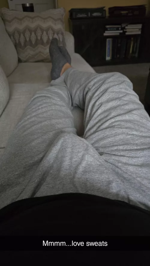Work from home in sweats.